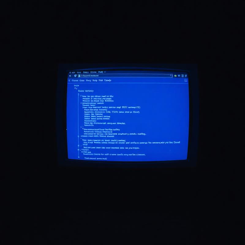 Monitor CRT vintage afișând un site web HTML clasic din anii 2000 — perioada primelor site-uri și a SEO-ului experimental