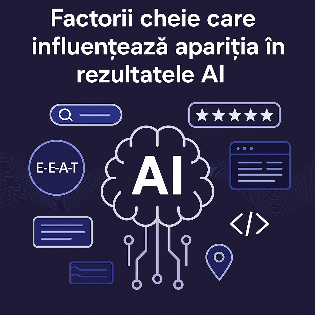 Factorii cheie care influențează apariția în rezultatele AI