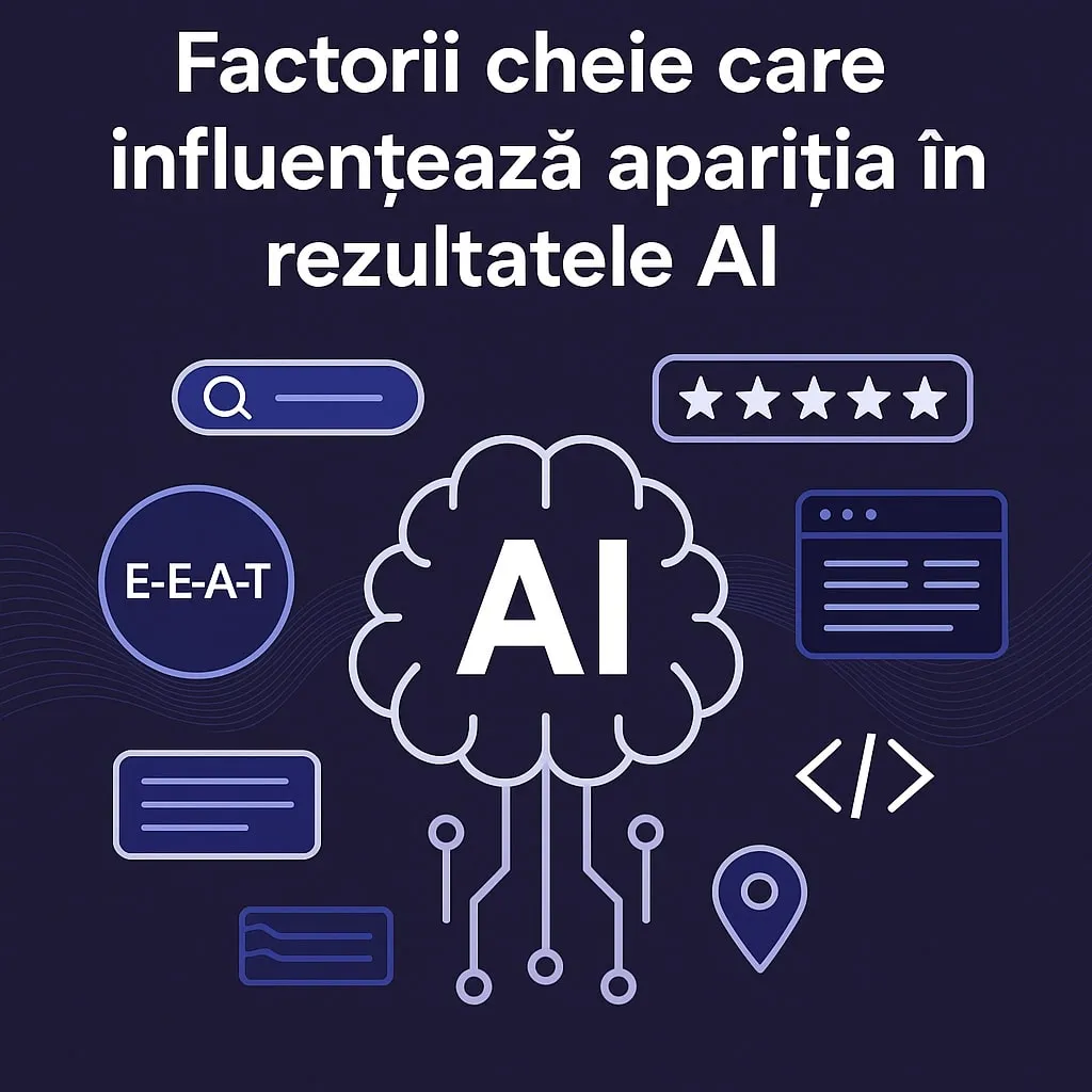 Factorii cheie care influențează apariția în rezultatele AI