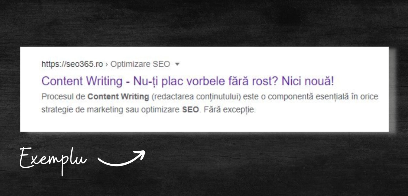 Meta Descriere 2 - SERP