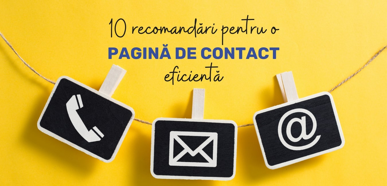 10 recomandări pentru o pagină de contact eficientă