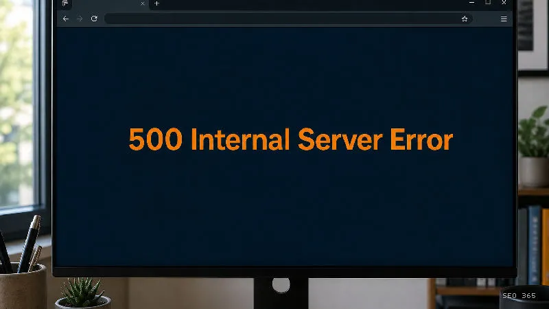 Captură din Glosarul SEO 365 pentru 500 Internal Server Error (Web și HTTP): 500 Internal Server Error este un cod de