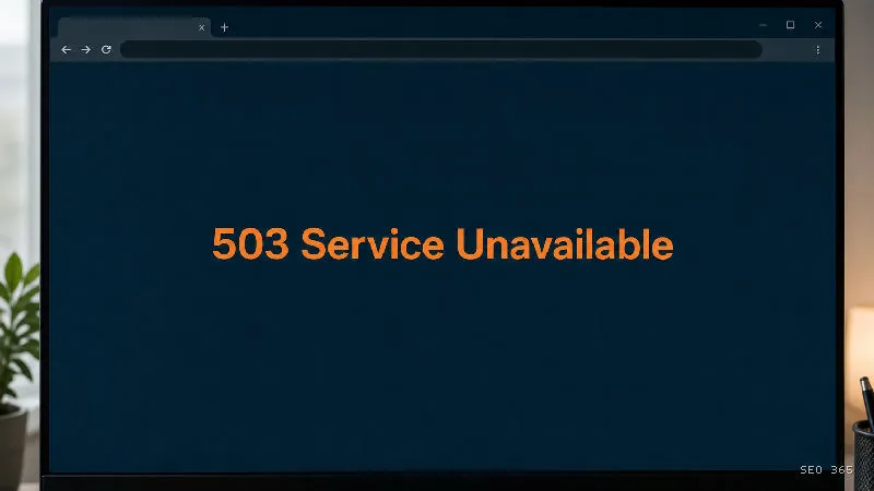 Captură din Glosarul SEO 365 pentru 503 Service Unavailable (Web și HTTP): 503 Service Unavailable este un cod de stare