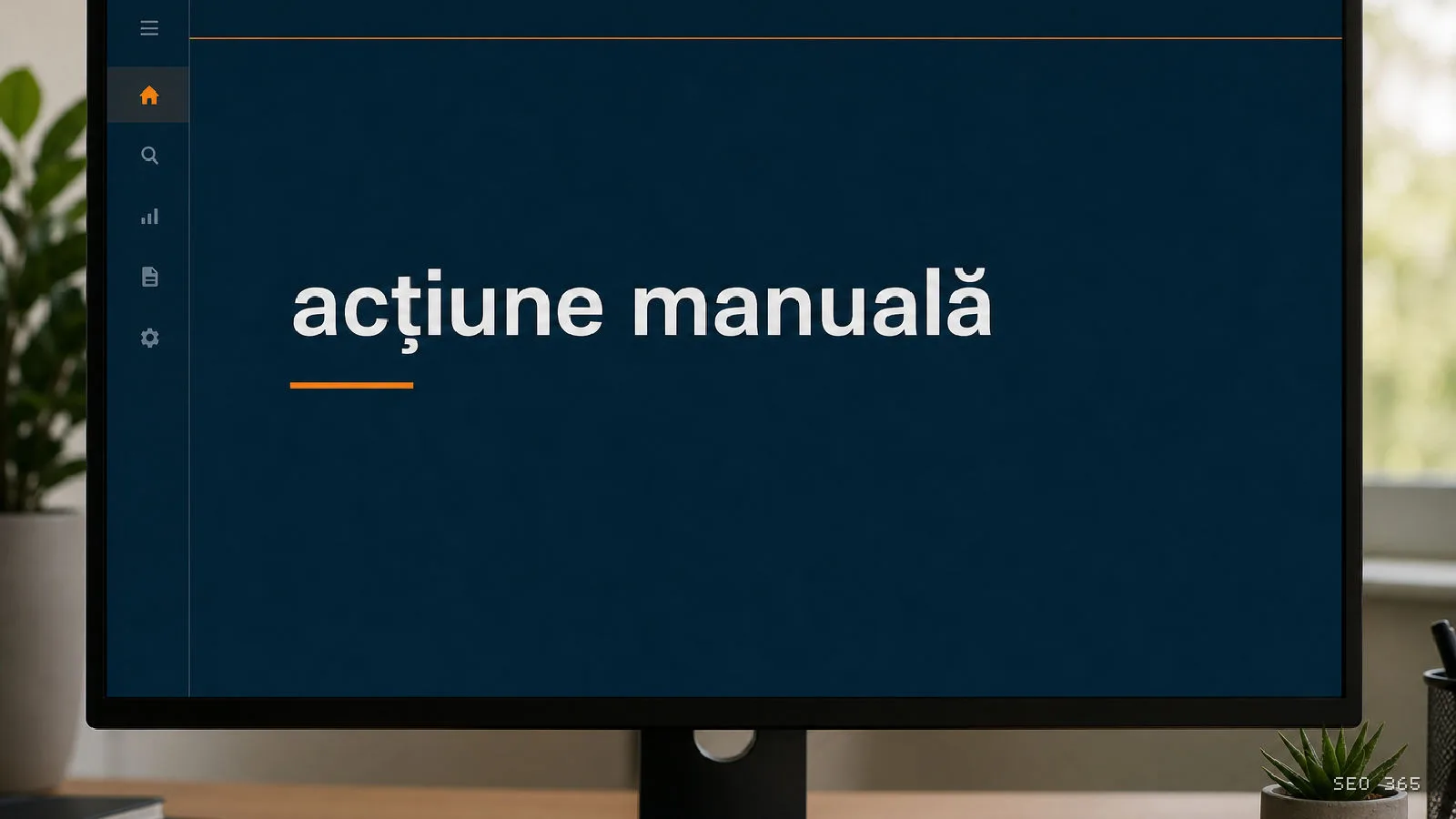 Captură din Glosarul SEO 365 pentru acțiune manuală (Google Search Console): O acțiune manuală este o măsură aplicată unui