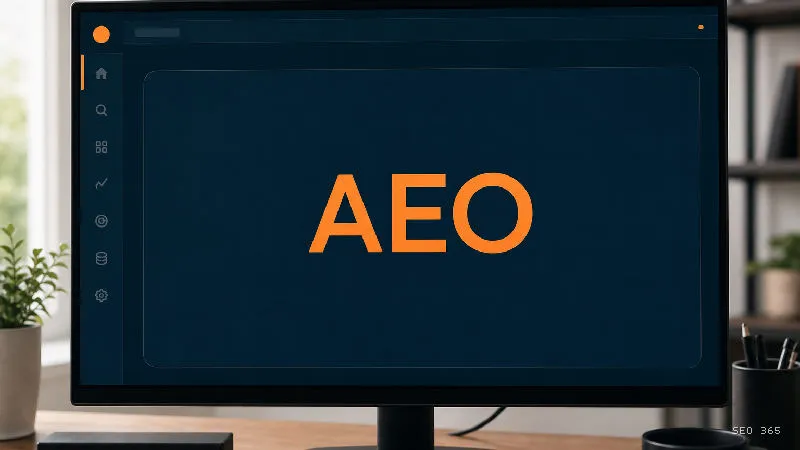 Captură din Glosarul SEO 365 pentru AEO (AI Search și LLM): AEO, de la Answer Engine Optimization, reprezintă optimizarea