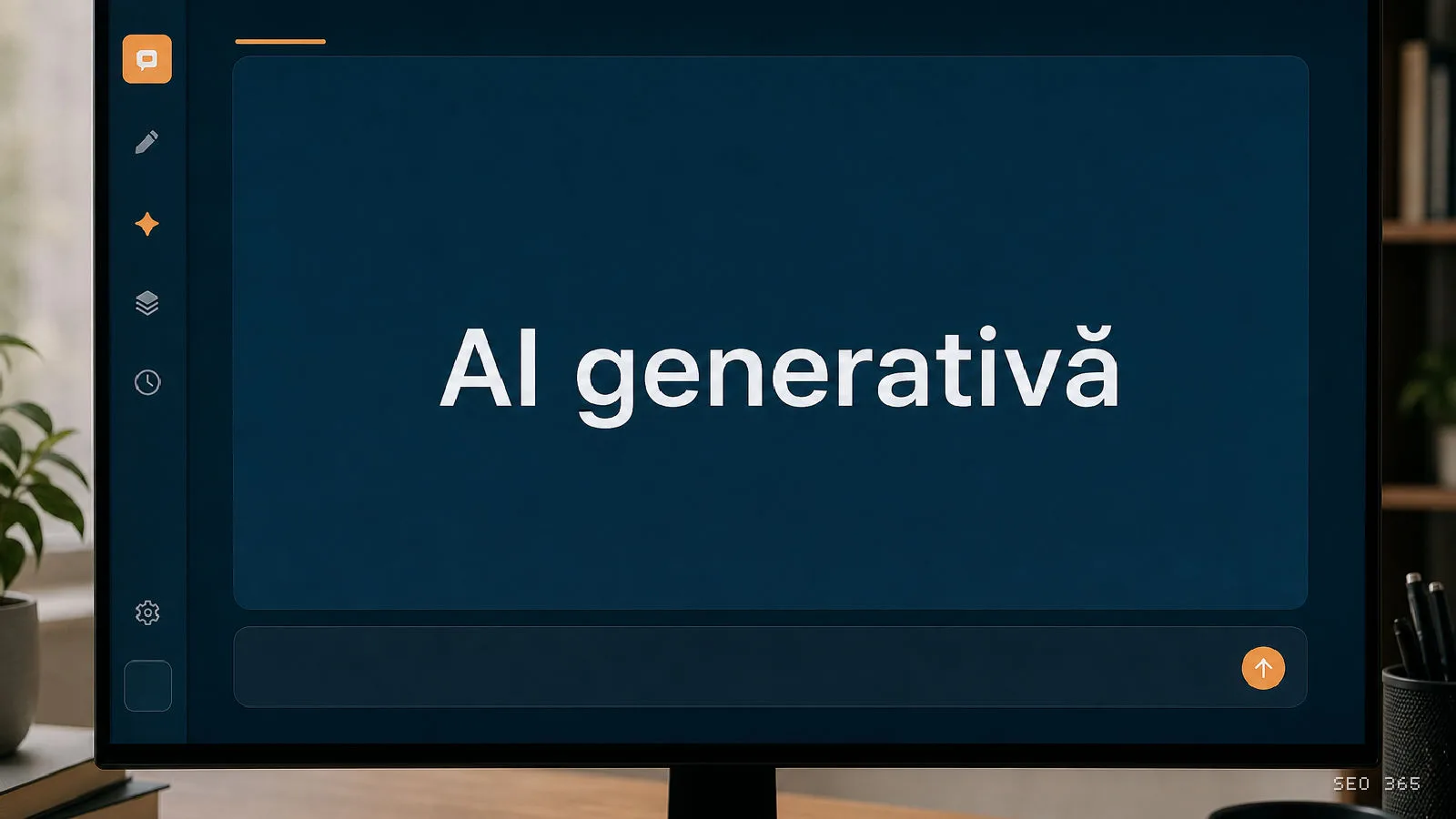 Captură din Glosarul SEO 365 pentru AI generativă (AI Search și LLM): Inteligența artificială generativă este o categorie de inteligență