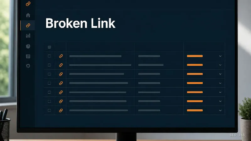 Captură din Glosarul SEO 365 pentru Broken Link (Link Building): Un broken link, numit și link rupt, este