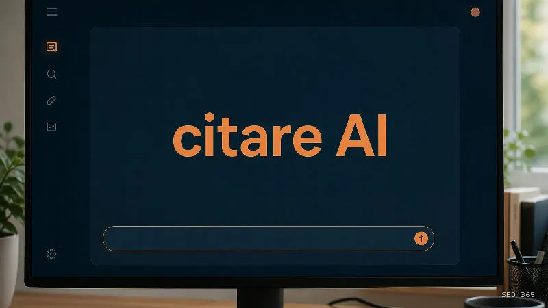 Captură din Glosarul SEO 365 pentru citare AI (AI Search și LLM): O citare AI este o referință sau un