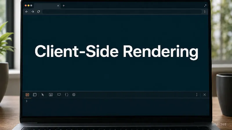 Captură din Glosarul SEO 365 pentru Client-Side Rendering (SEO tehnic): Client-Side Rendering (CSR) este redarea unei aplicații în