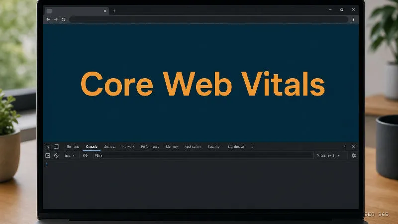 Captură din Glosarul SEO 365 pentru Core Web Vitals (SEO tehnic): Core Web Vitals este setul de metrici Google