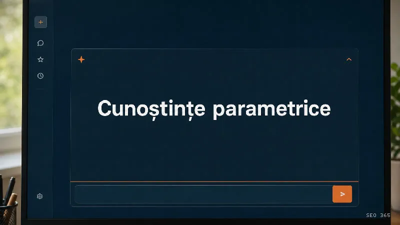 Captură din Glosarul SEO 365 pentru Cunoștințe parametrice (AI Search și LLM): Cunoștințele parametrice sunt informațiile și tiparele reprezentate în
