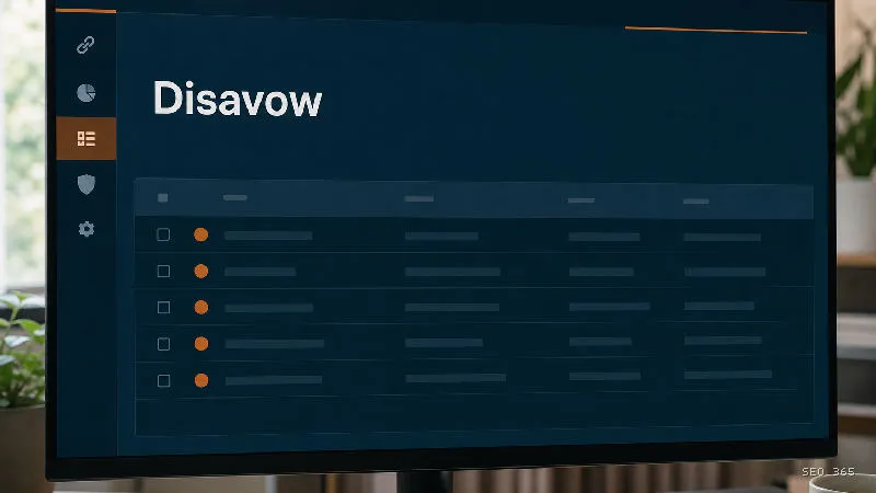 Captură din Glosarul SEO 365 pentru Disavow (Link Building): Disavow este o funcție avansată Google prin care