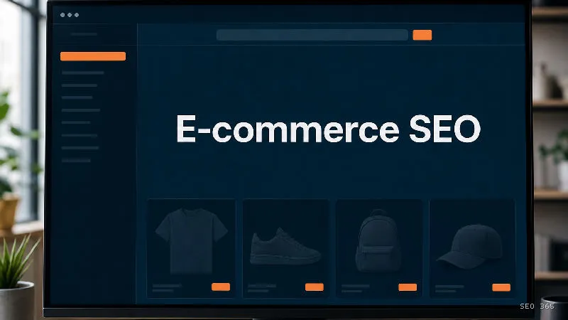 Captură din Glosarul SEO 365 pentru E-commerce SEO (E-commerce SEO): E-commerce SEO este optimizarea unui magazin online pentru