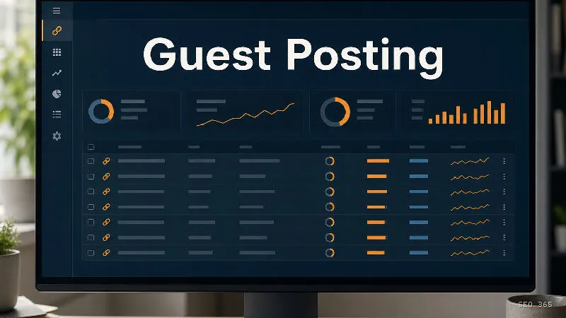 Captură din Glosarul SEO 365 pentru Guest Posting (SEO Off-page): Guest Posting este practica de a scrie și