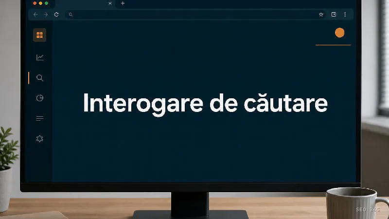 Captură din Glosarul SEO 365 pentru Interogare de căutare (Content SEO): O interogare de căutare este formularea introdusă de