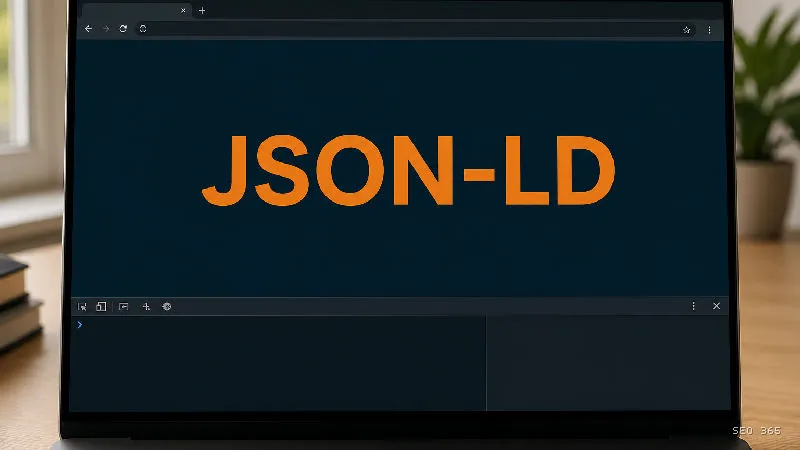 Captură din Glosarul SEO 365 pentru JSON-LD (SEO tehnic): JSON-LD este un format pentru includerea datelor structurate