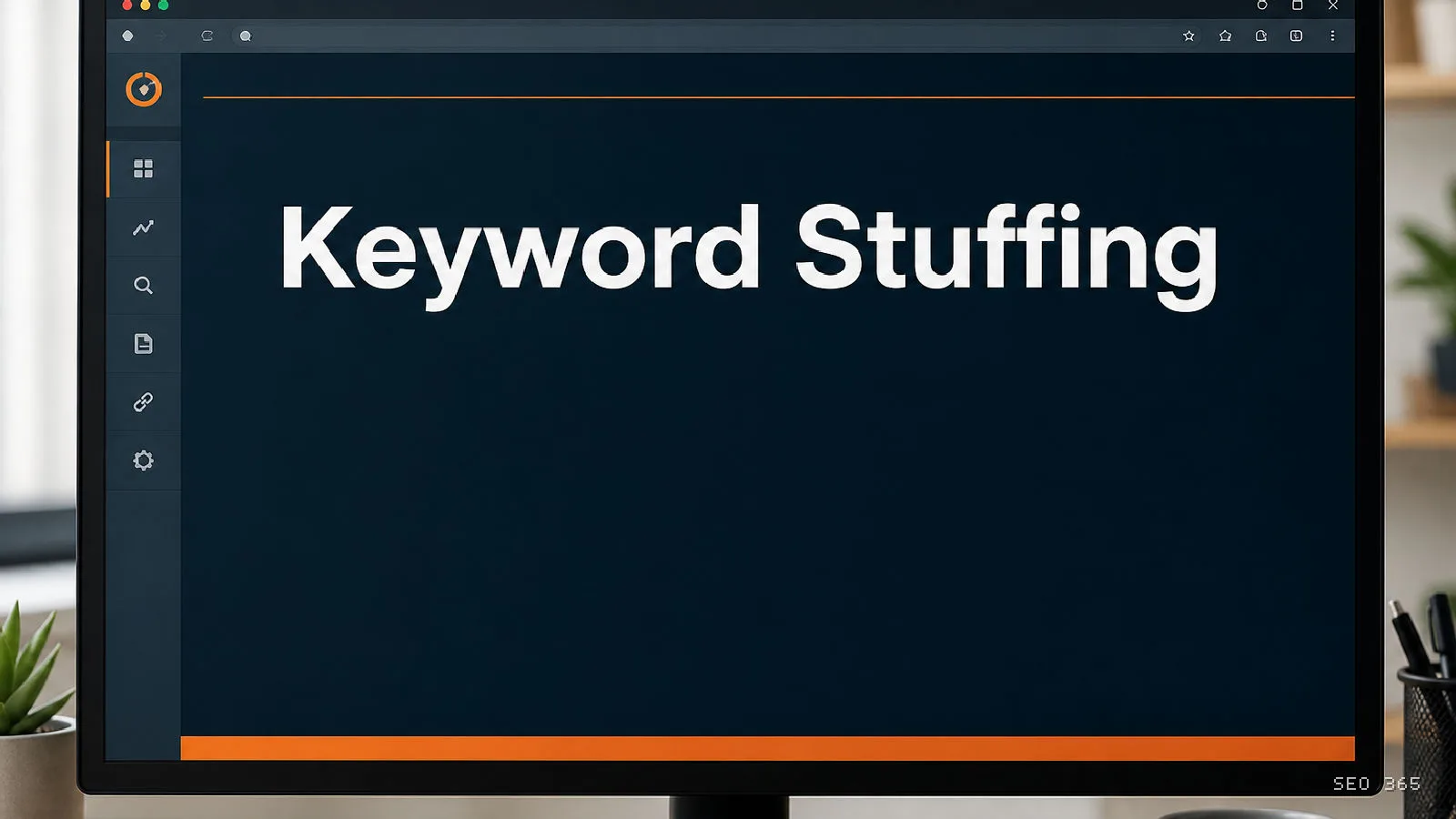 Captură din Glosarul SEO 365 pentru Keyword Stuffing (Content SEO): Keyword Stuffing este practica de a umple o