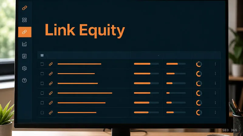 Captură din Glosarul SEO 365 pentru Link Equity (Link Building): Link Equity este valoarea sau autoritatea transmisă de
