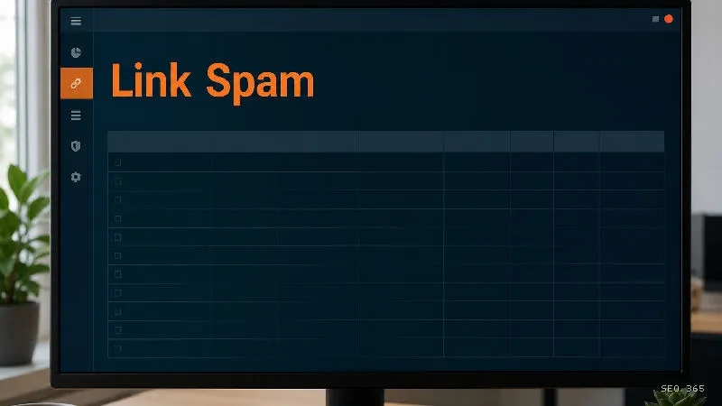 Captură din Glosarul SEO 365 pentru Link Spam (Link Building): Link spam este practica de a crea linkuri
