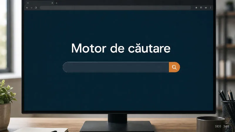 Captură din Glosarul SEO 365 pentru Motor de căutare (Google Search): Un motor de căutare este un sistem software