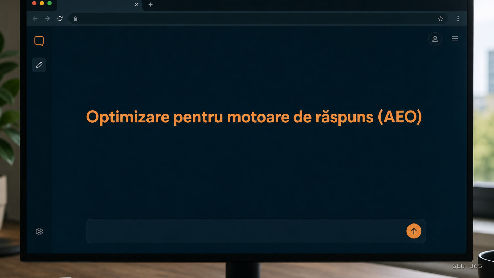 Captură din Glosarul SEO 365 pentru Optimizare pentru motoare de răspuns (AEO) (AI Search și LLM): Optimizarea pentru motoare de răspuns (AEO) este practica