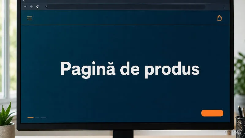 Captură din Glosarul SEO 365 pentru Pagină de produs (E-commerce SEO): O pagină de produs este o pagină dedicată