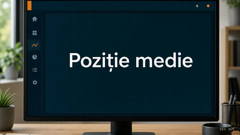 Captură din Glosarul SEO 365 pentru Poziție medie (Google Search Console): Poziția medie este metrica din Google Search Console