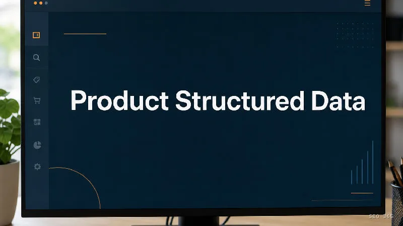 Captură din Glosarul SEO 365 pentru Product Structured Data (E-commerce SEO): Product Structured Data este marcajul structurat care descrie