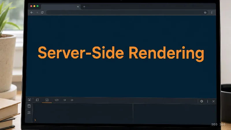 Captură din Glosarul SEO 365 pentru Server-Side Rendering (SEO tehnic): Server-Side Rendering (SSR) este metoda prin care serverul