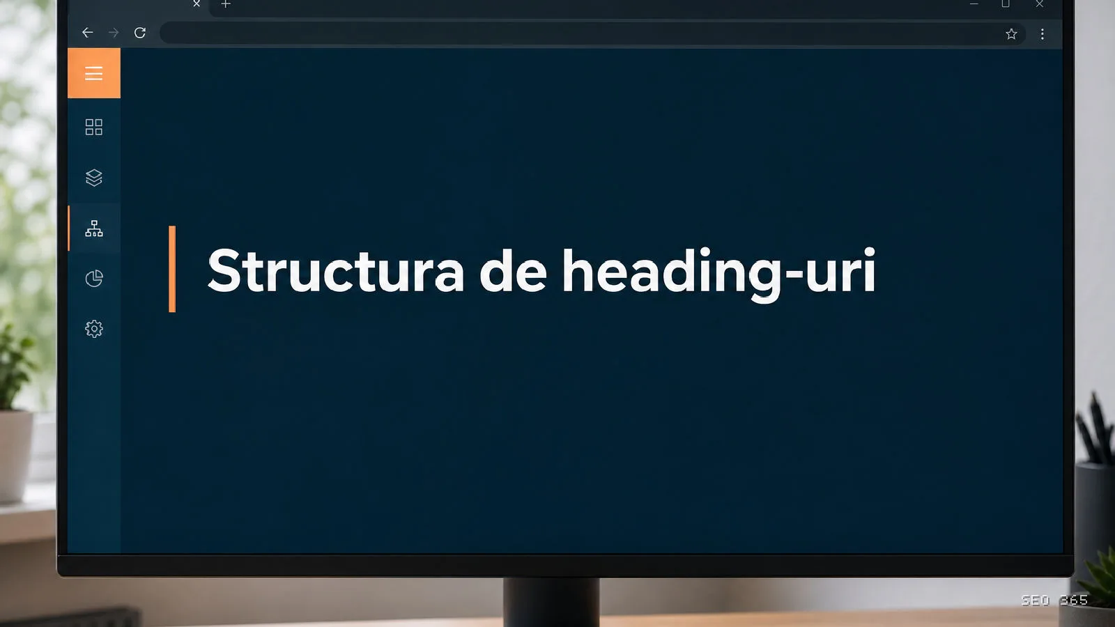 Captură din Glosarul SEO 365 pentru Structura de heading-uri (SEO On-page): Structura de heading-uri este ierarhia titlurilor HTML H1