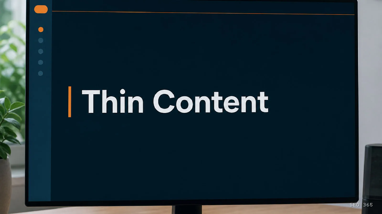 Captură din Glosarul SEO 365 pentru Thin Content (Content SEO): Thin Content este conținutul unei pagini care oferă