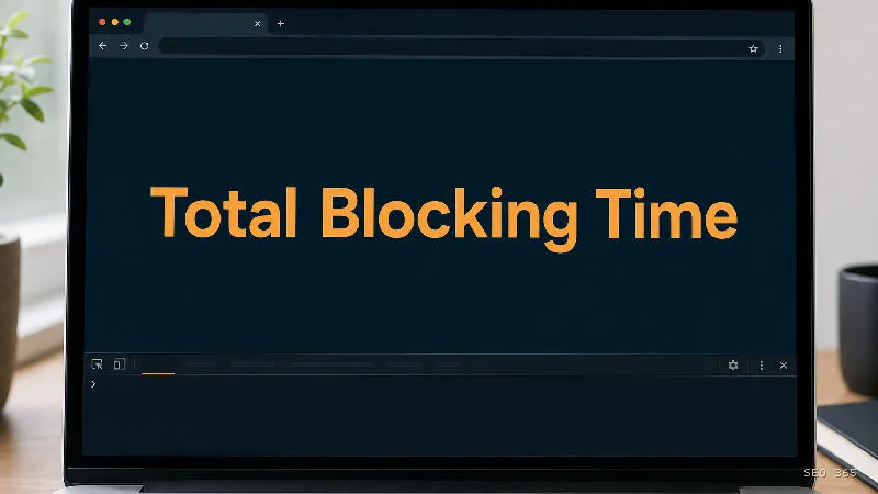 Captură din Glosarul SEO 365 pentru Total Blocking Time (SEO tehnic): Total Blocking Time (TBT) este o metrică de