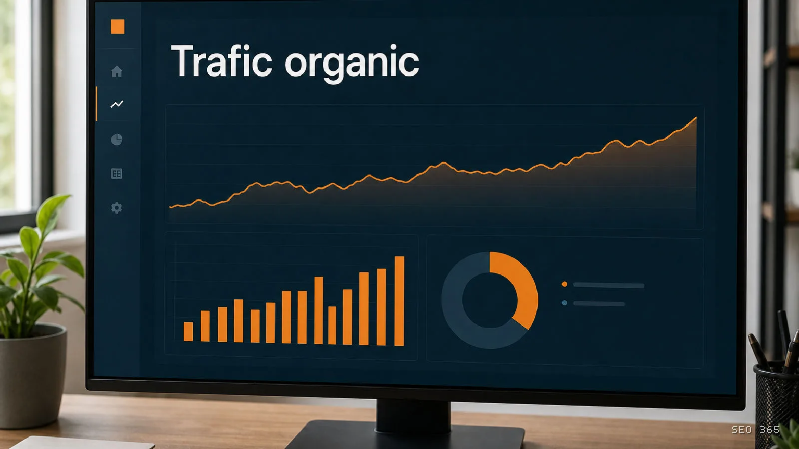 Captură din Glosarul SEO 365 pentru Trafic organic (Analytics și KPI): Traficul organic reprezintă vizitatorii care ajung pe un