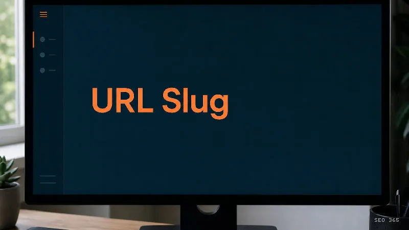 Captură din Glosarul SEO 365 pentru URL Slug (SEO On-page): Un URL slug este partea care identifică o