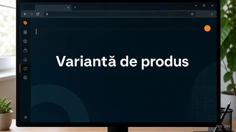 Captură din Glosarul SEO 365 pentru Variantă de produs (E-commerce SEO): O variantă de produs este o versiune distinctă