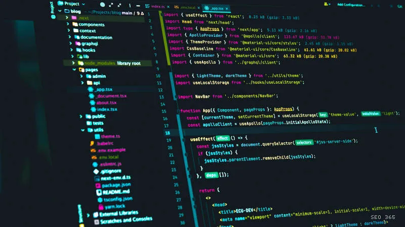 Cod React pentru navigare JavaScript care poate bloca accesul crawlerelor AI