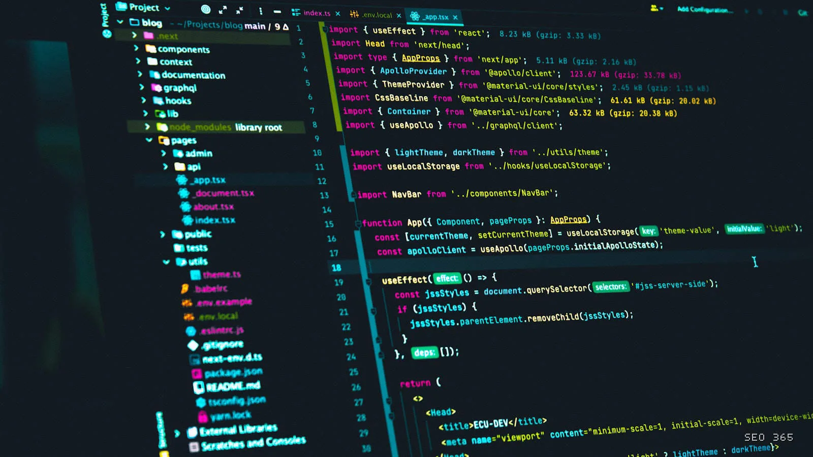 Cod React pentru navigare JavaScript care poate bloca accesul crawlerelor AI