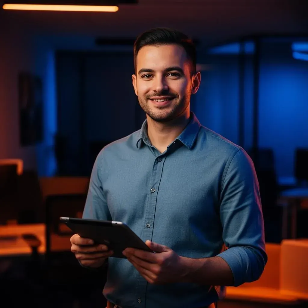 Consultant SEO SEO 365 lucrând la strategie pe laptop