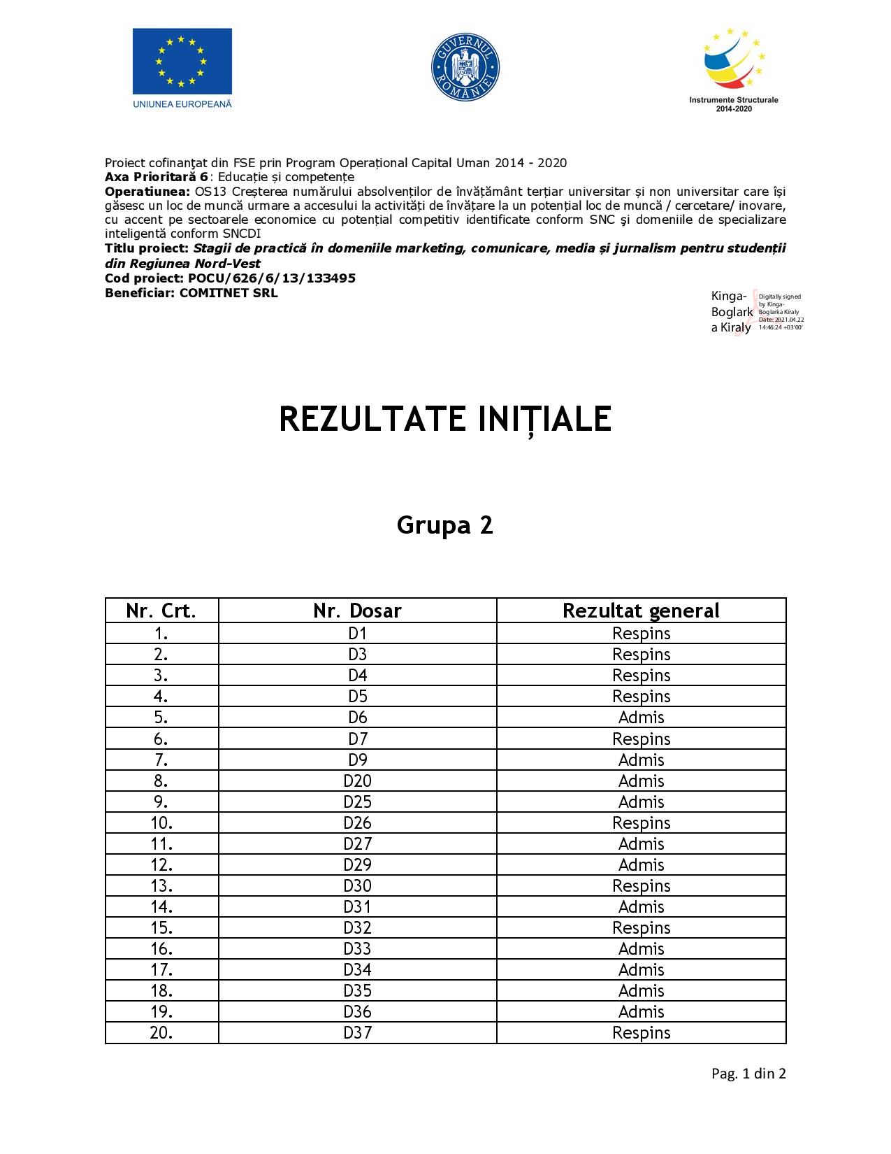 [Stagii de Practică SEO 365] Rezultate inițiale - Grupa II (1)-page-001